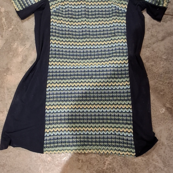 madison leigh Dresses & Skirts - Madison Leigh Asymmetrical Dress - Black and Green